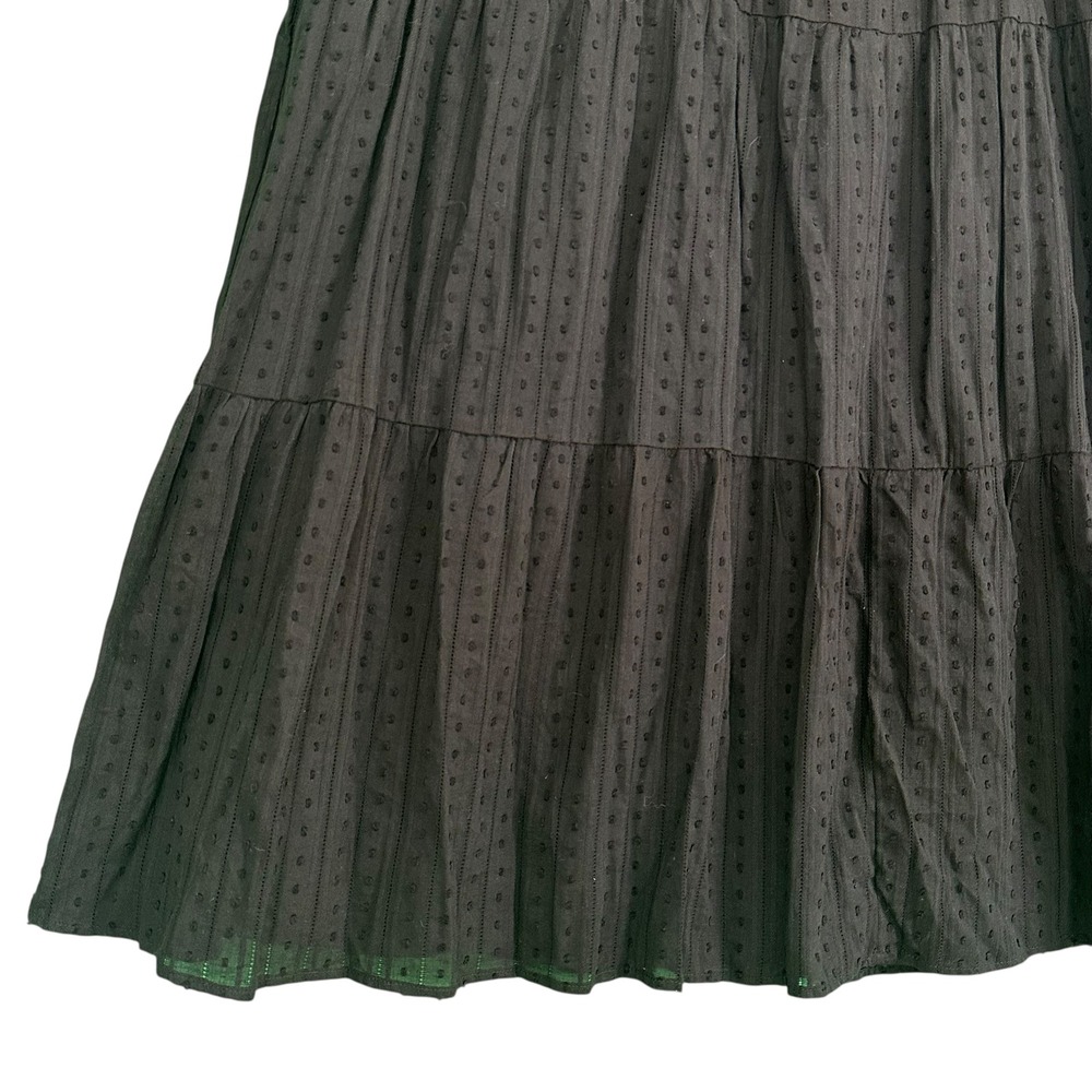 Arula Swiss Dot Tiered Babydoll Dress Tunic Black Sleeveless‎ Lined 2X Plus B - Picture 11 of 15